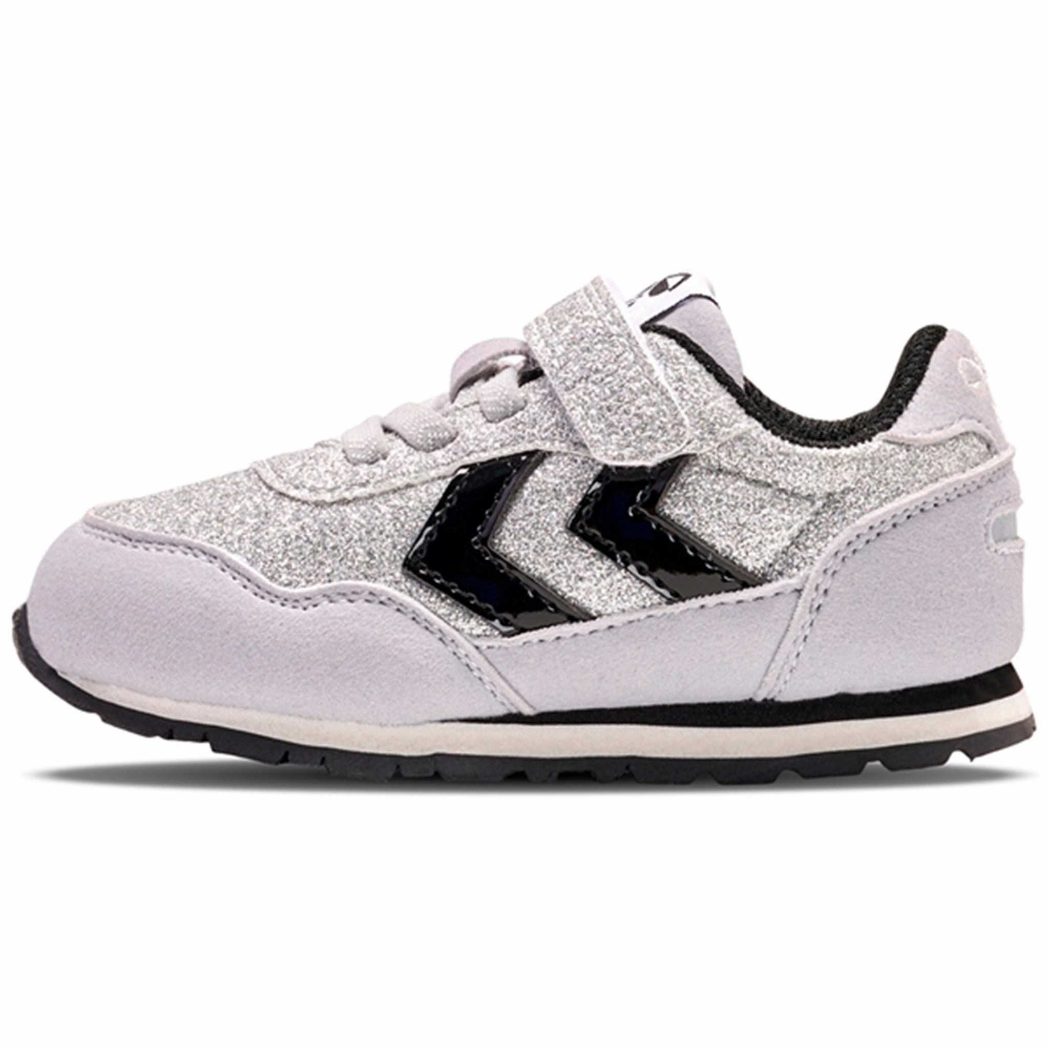 Hummel Reflex Glitter Infant Sneakers Silver Kids Velcro Sneakers discount
