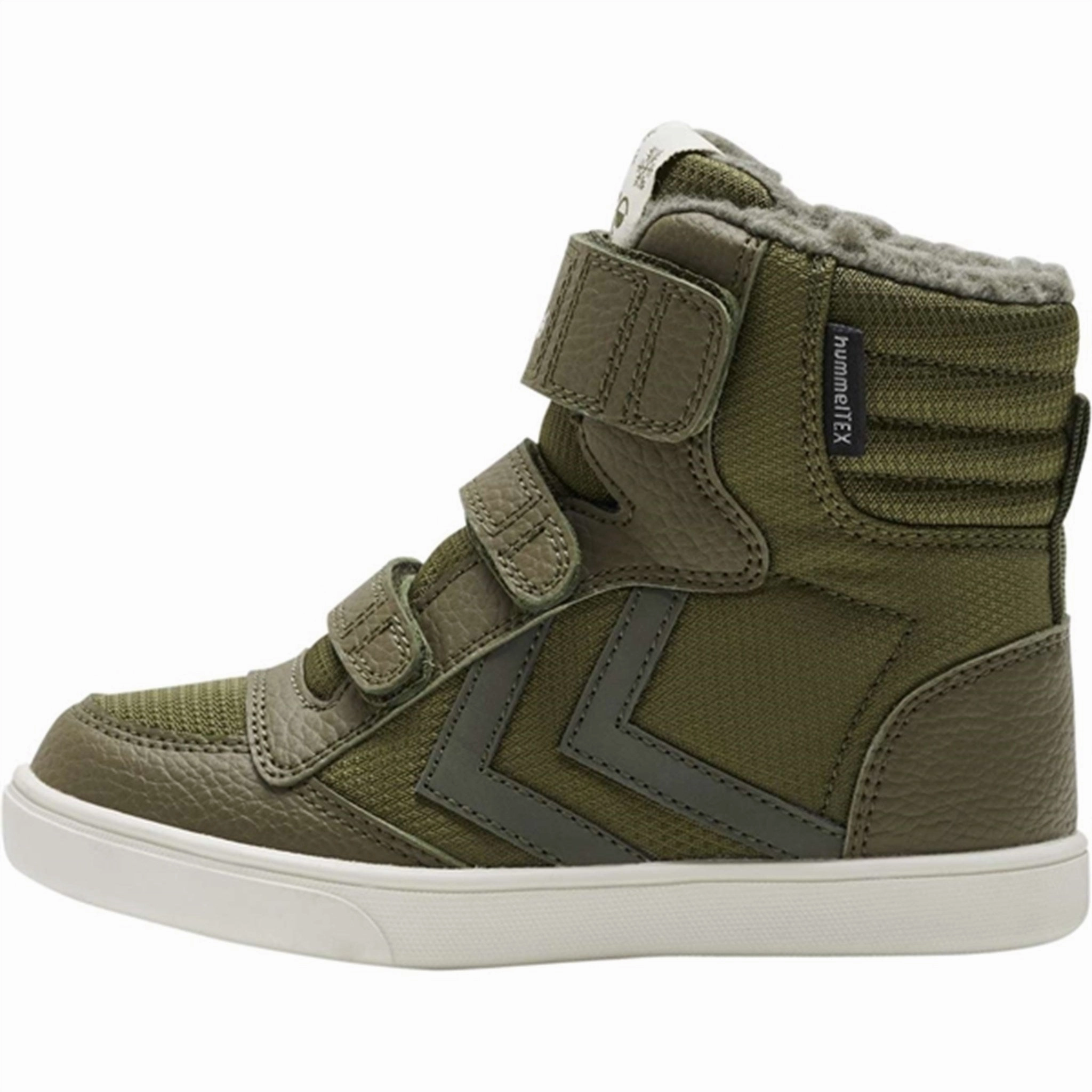 Hummel Stadil Super Poly Boot Recycled Tex JR Dark Olive Boots Cheap Kids Winter Footwear