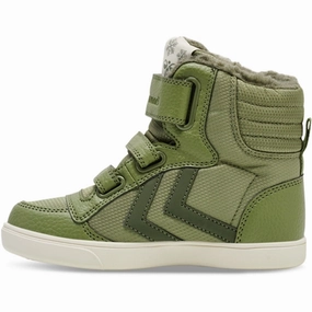 Hummel Stadil Super Poly Boots Recycled Tex Jr Oil Green Winter Boots for Kids on sale