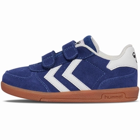 Hummel True Navy Victory Suede Ii Infant Sneakers Kids Velcro Sneakers discount