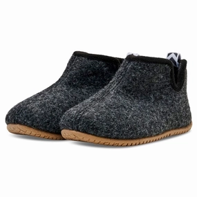 Hummel Uld Zap Slipper Black Wool Slippers Kids clearance