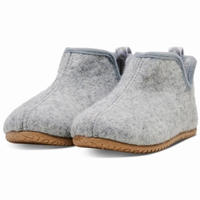 Hummel Uld Zap Slipper Grey Wool Slippers Kids clearance