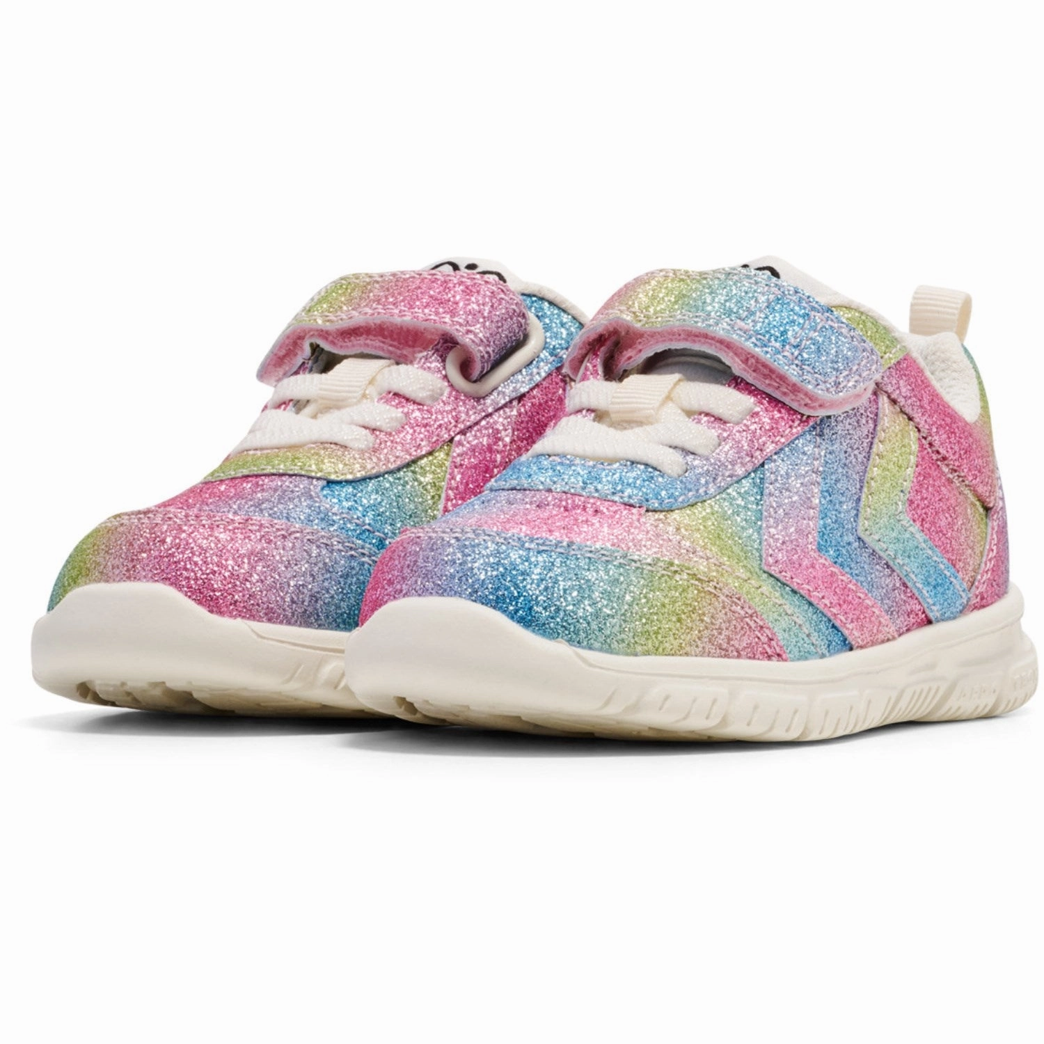 Hummel White/Multicolor Crosslite Glitter Infant Sneakers