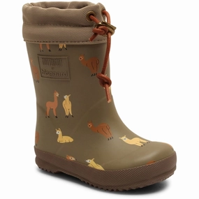Huttelihut X Bisgaard Thermo Rubber Boots Earth Kids Thermo Boots discount price