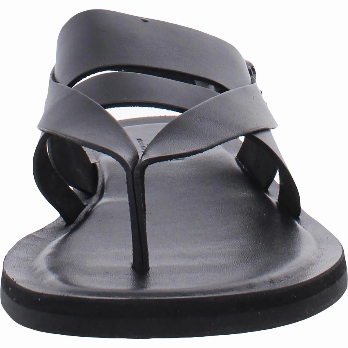Ideal Mens Leather Slip On Slide Sandals