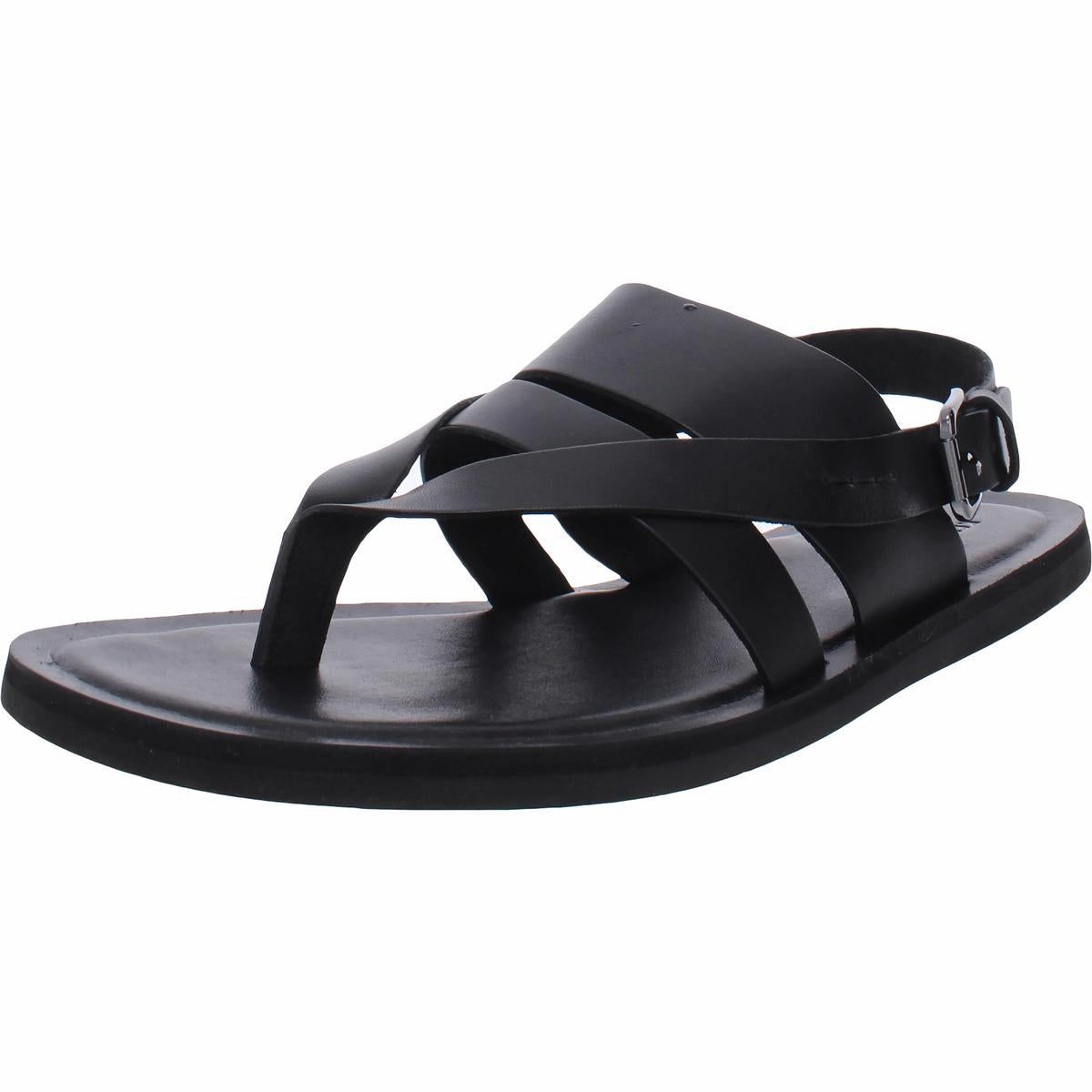 Ideal Mens Leather Slip On Slide Sandals Mens Sandals outlet deals