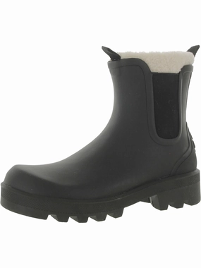 Ignite Womens Faux Fur Lined Ankle Rain Boots Womens Winter Boots promo deal