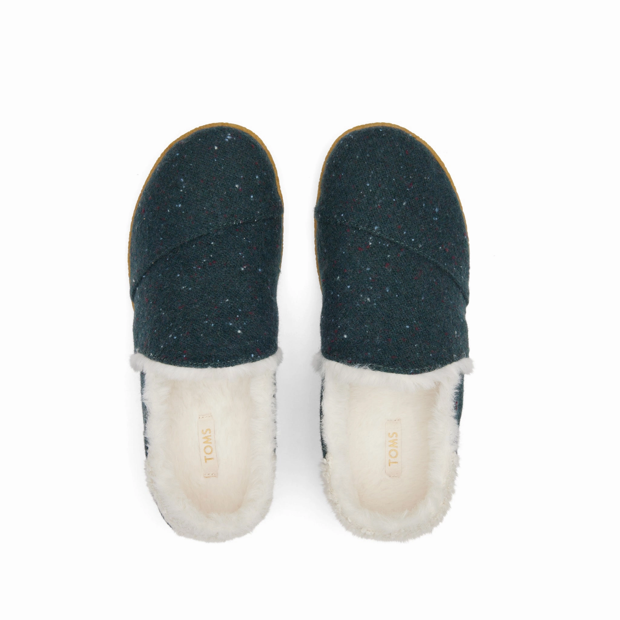 India Green Faux Fur Slipper