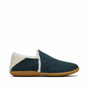 India Green Faux Fur Slipper Womens Slippers at low price