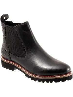 Indy Womens Patent Leather Pull On Chelsea Boots Womens Boots clearance deals