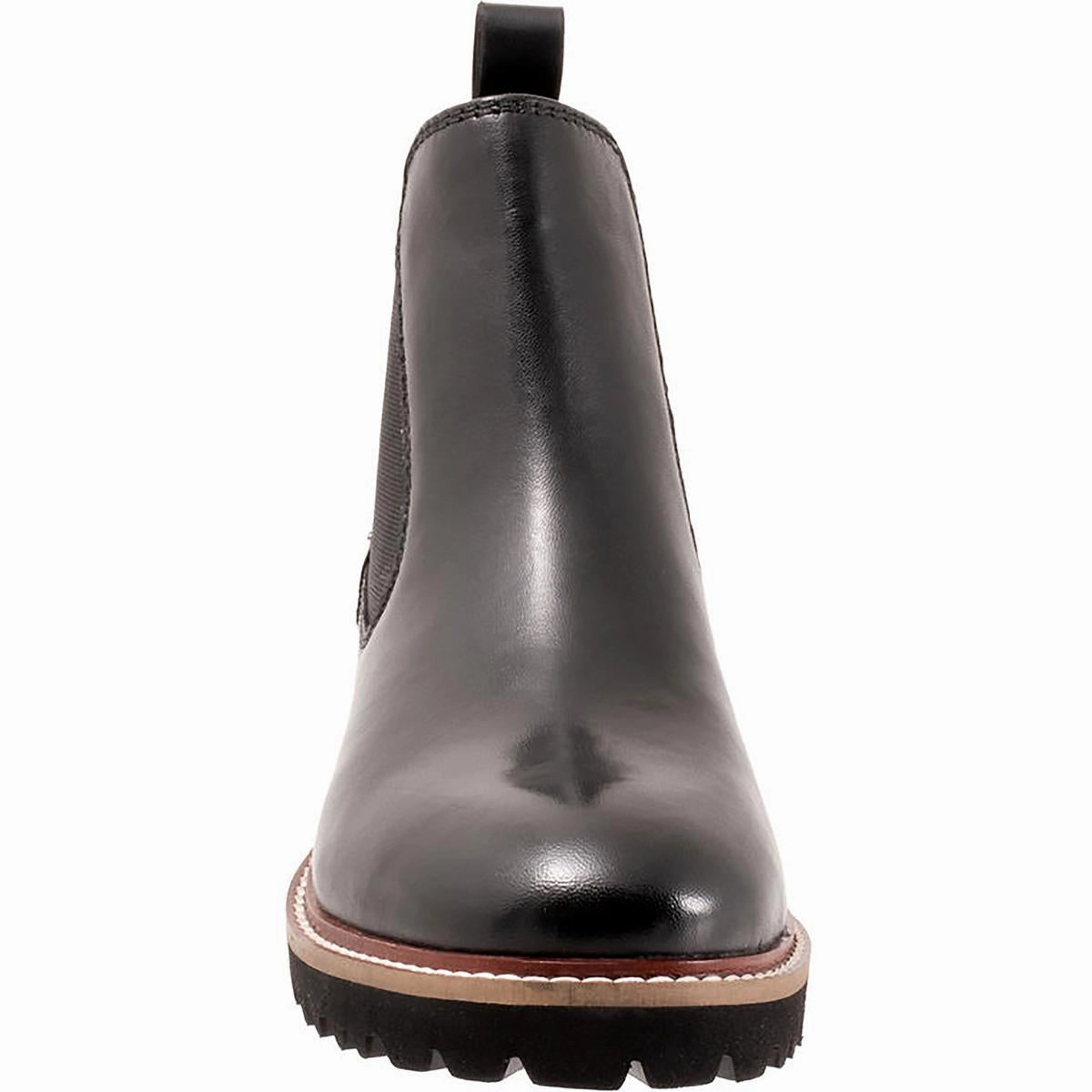 Indy Womens Patent Leather Pull On Chelsea Boots
