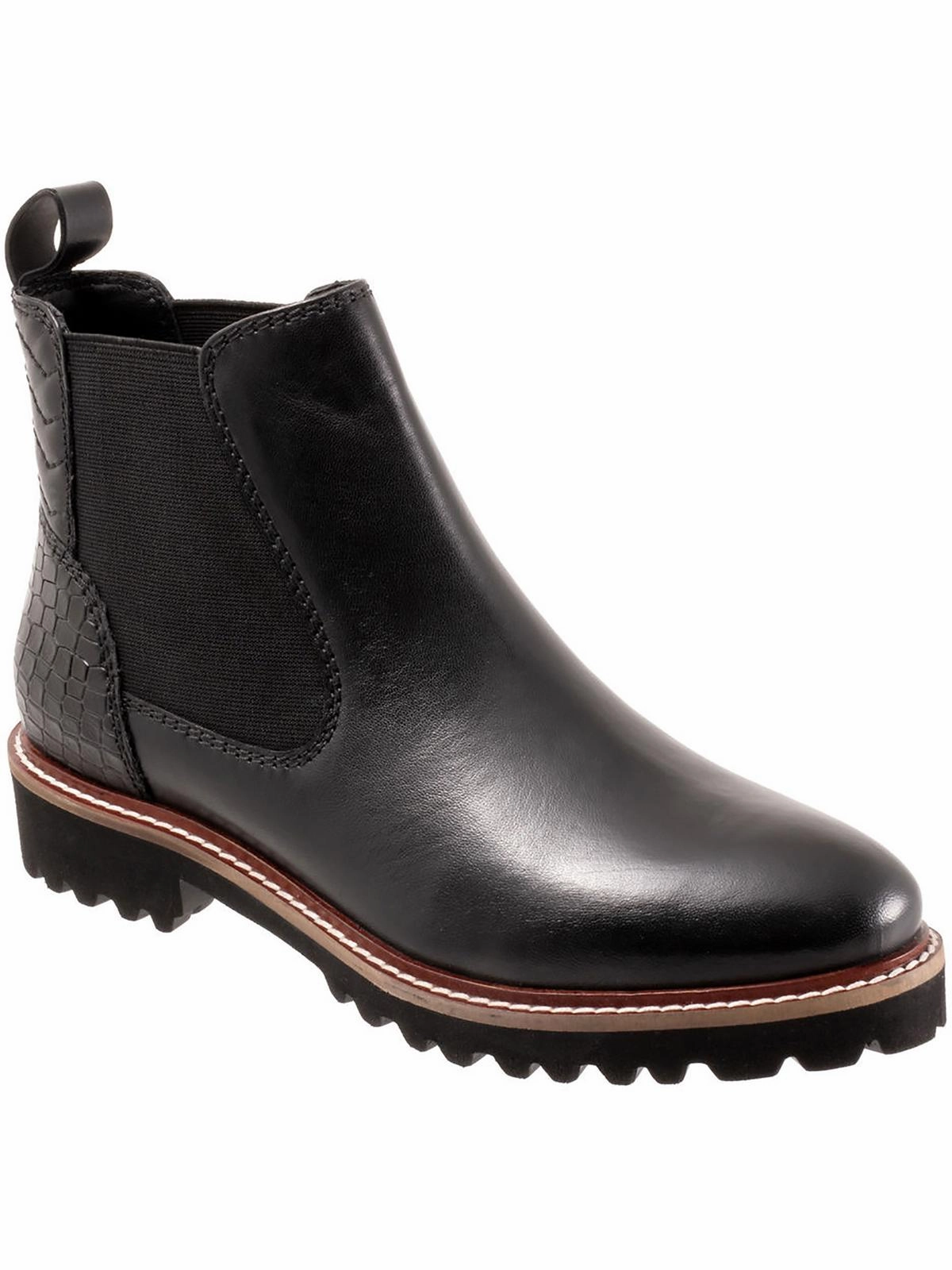 Indy Womens Patent Leather Pull On Chelsea Boots Womens Boots clearance deals