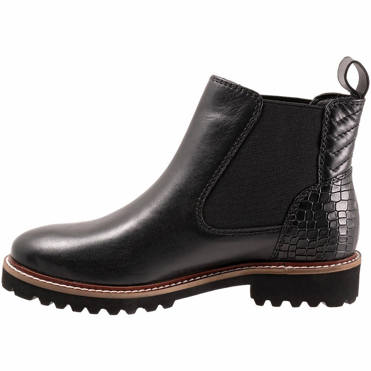 Indy Womens Patent Leather Pull On Chelsea Boots