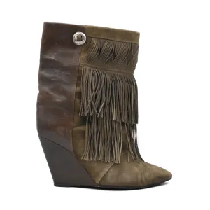 Isabel Marant 'Jacob' Wedge Boots - Women's 41 Buy Womens Boots at outlet price