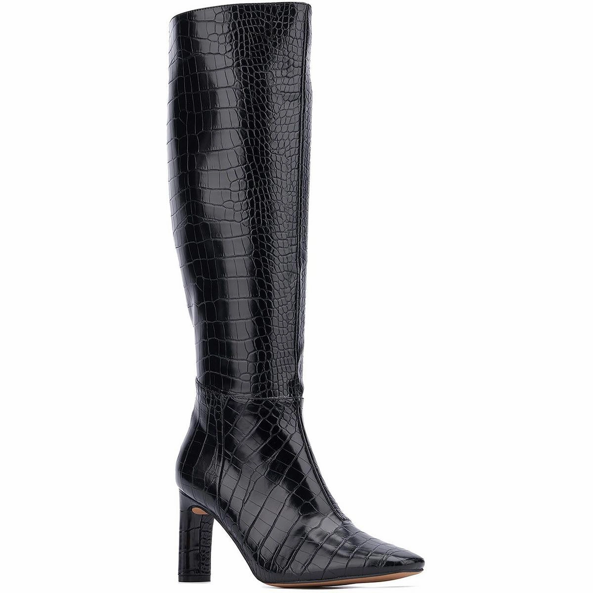 ISABELLE Womens Zipper Manmade Knee-High Boots