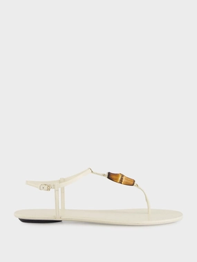 Ivory Thong Malaga Kid Leather Sandals Womens Sandals mega clearance