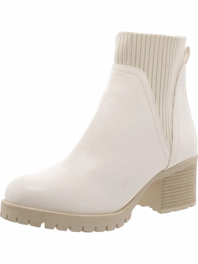 Jasper Womens Faux Leather Round Toe Ankle Boots Sale on Womens Trendy Boots