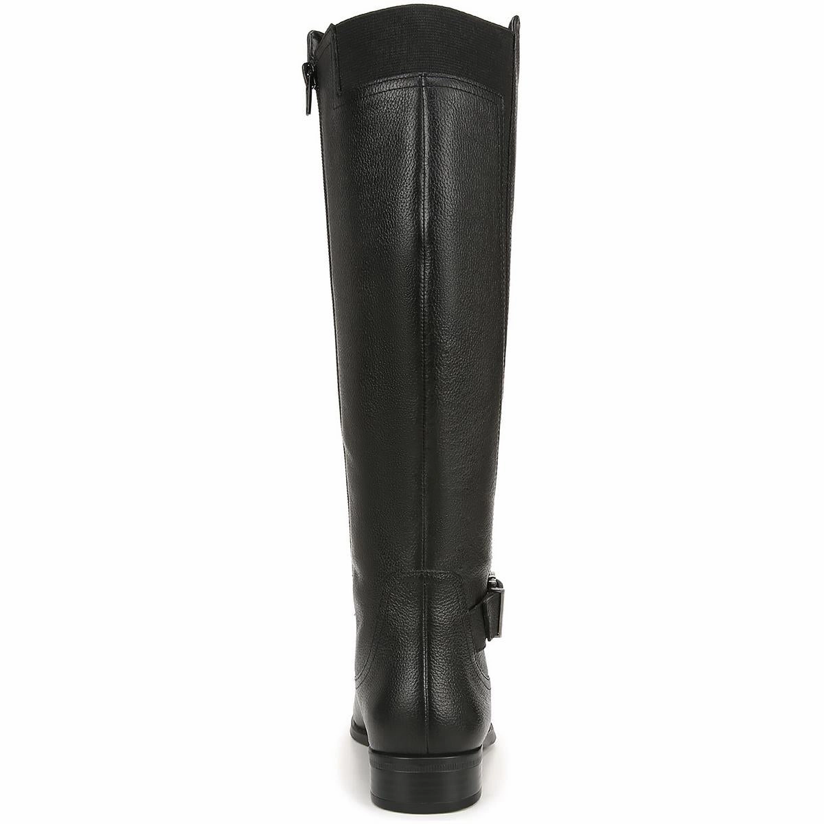 JAYA Womens Zipper Leather Knee-High Boots