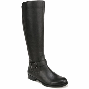 JAYA Womens Zipper Leather Knee-High Boots Sale on Womens Trendy Boots
