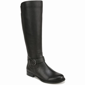 JAYA Womens Zipper Leather Knee-High Boots Sale on Womens Trendy Boots