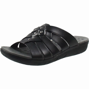 Jaydin Womens Woven Faux Leather Slide Sandals Promo Womens Sandals with style