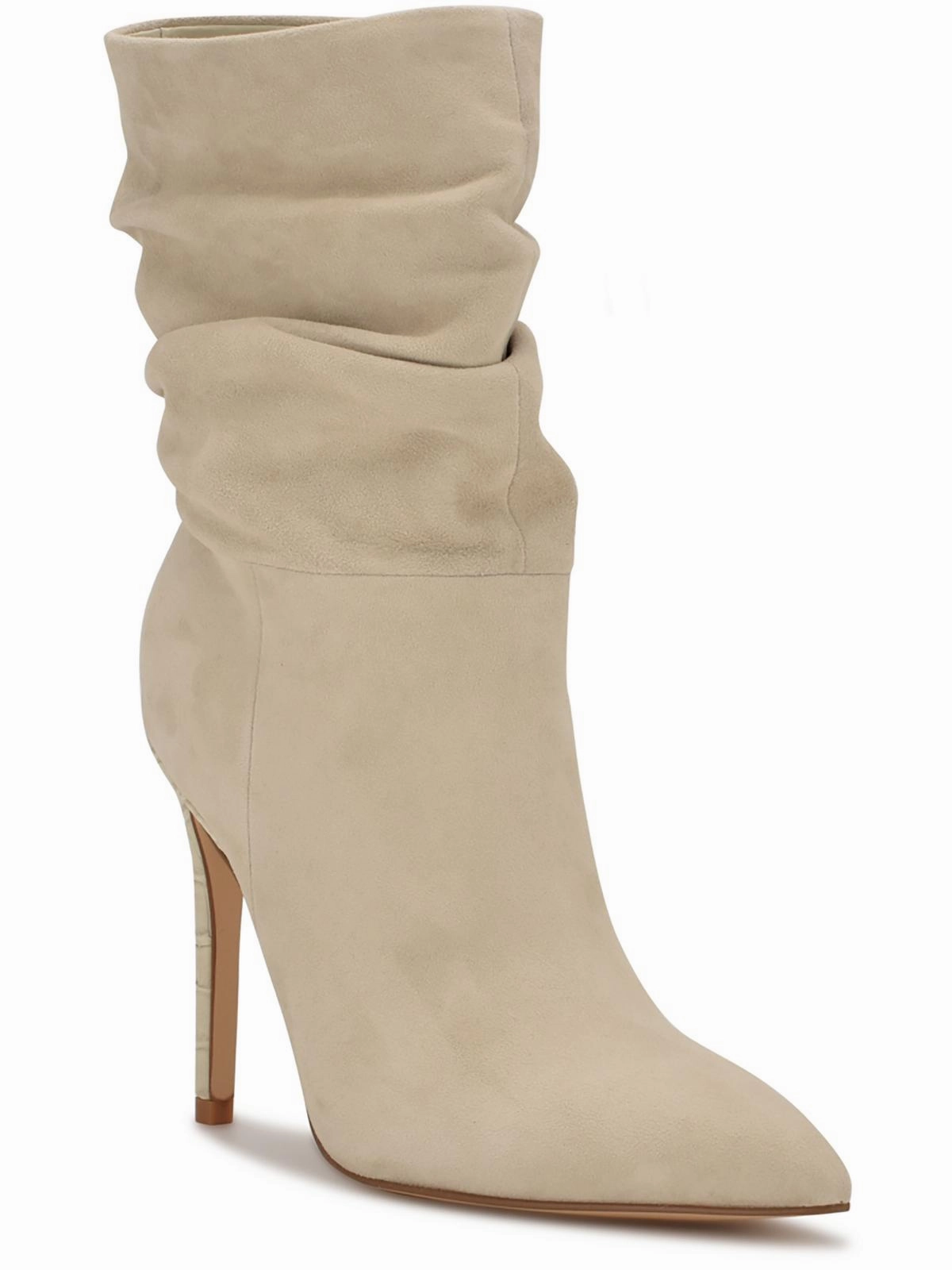 JENN Womens Pointed Toe Mid-Calf Boots