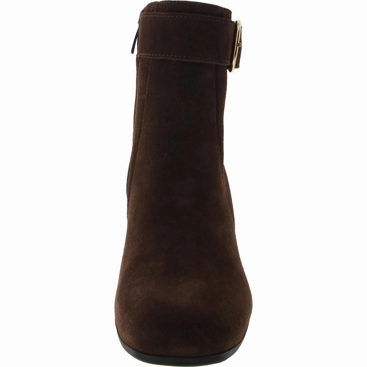 Jesse Womens Round Toe Block Heel Mid-Calf Boots