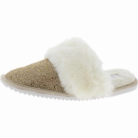 Jessenia Womens Embellished Comfort Slip-On Slippers Cozy Womens Slippers discount