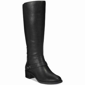 Jewel Plus Womens Wide Calf Faux Leather Knee-High Boots Womens Fashion Boots outlet store