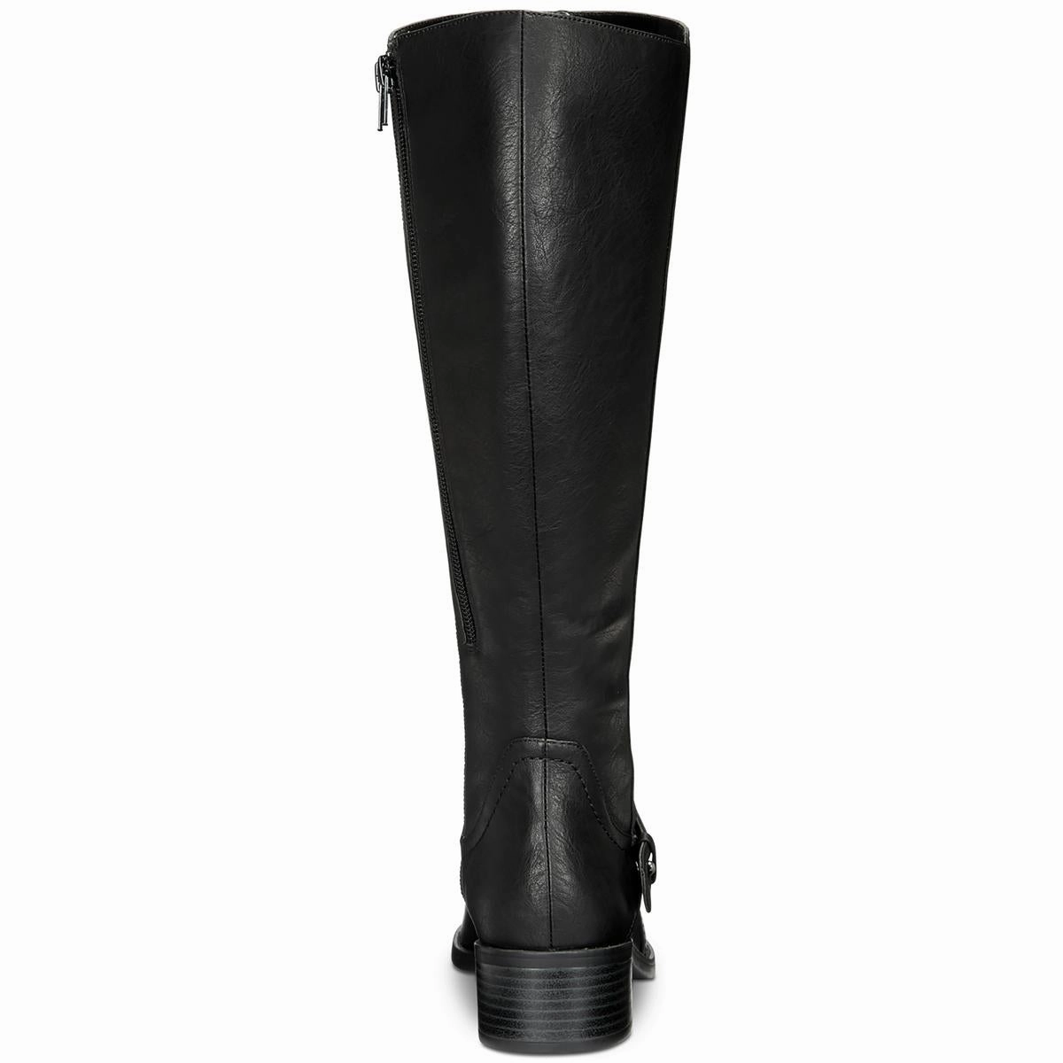 Jewel Plus Womens Wide Calf Faux Leather Knee-High Boots