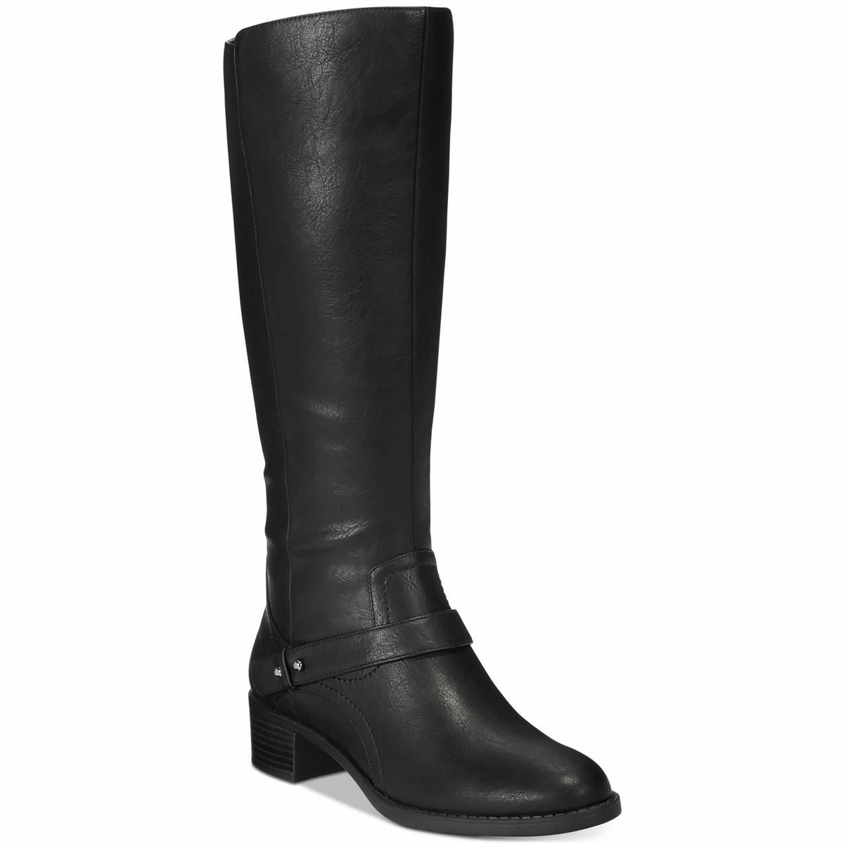 Jewel Plus Womens Wide Calf Faux Leather Knee-High Boots Womens Fashion Boots outlet store