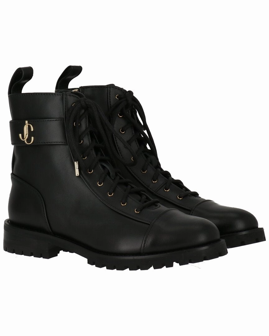Jimmy Choo Cayo Leather Boot Comfortable Womens Boots low price