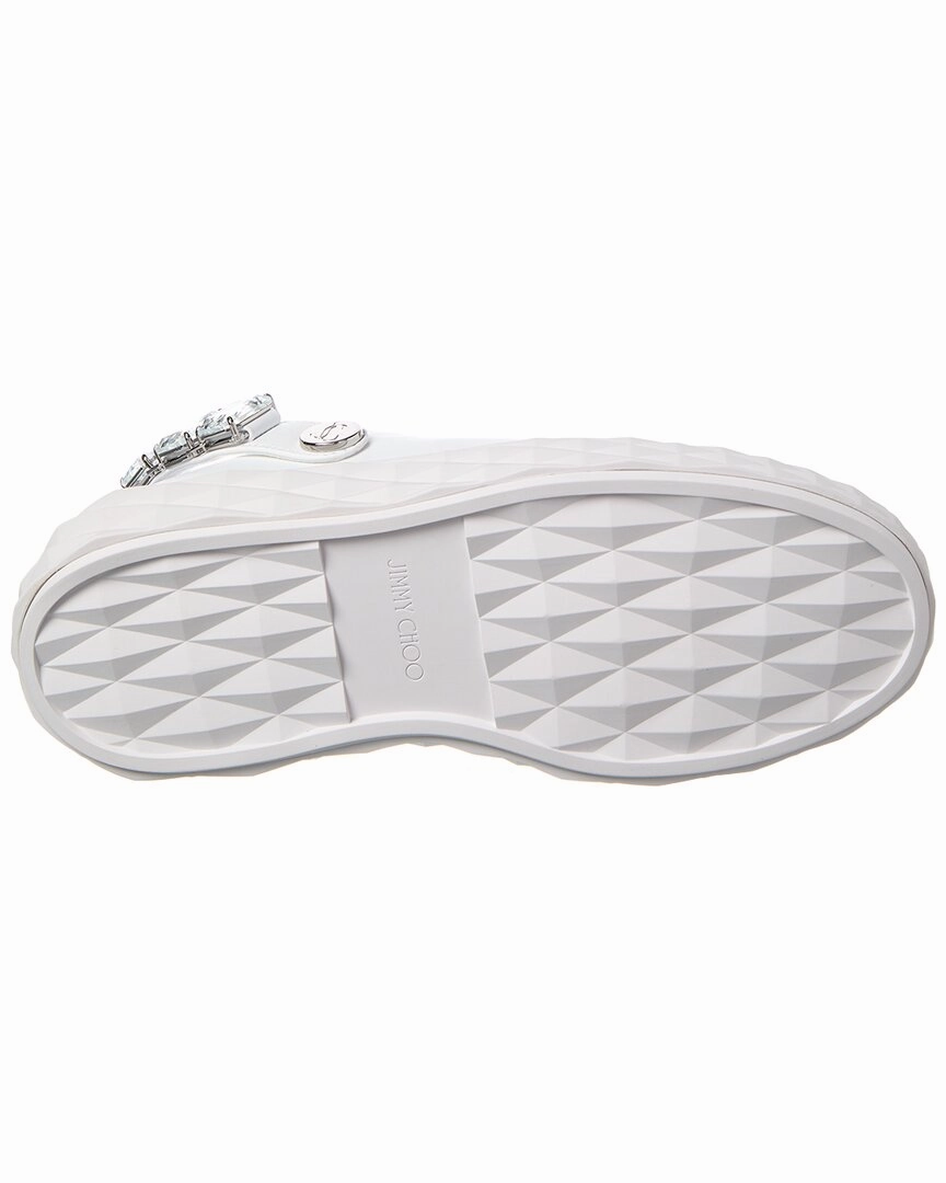 Jimmy Choo Diamond Maxi/Crystal Leather Sneaker
