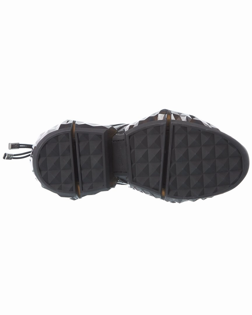Jimmy Choo Diamond Trail/F Leather & Mesh Sneaker