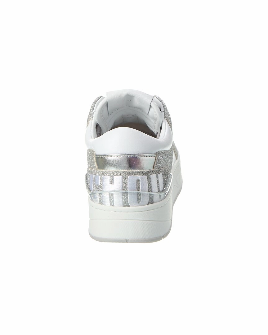 Jimmy Choo Florent/F Leather & Glitter Sneaker