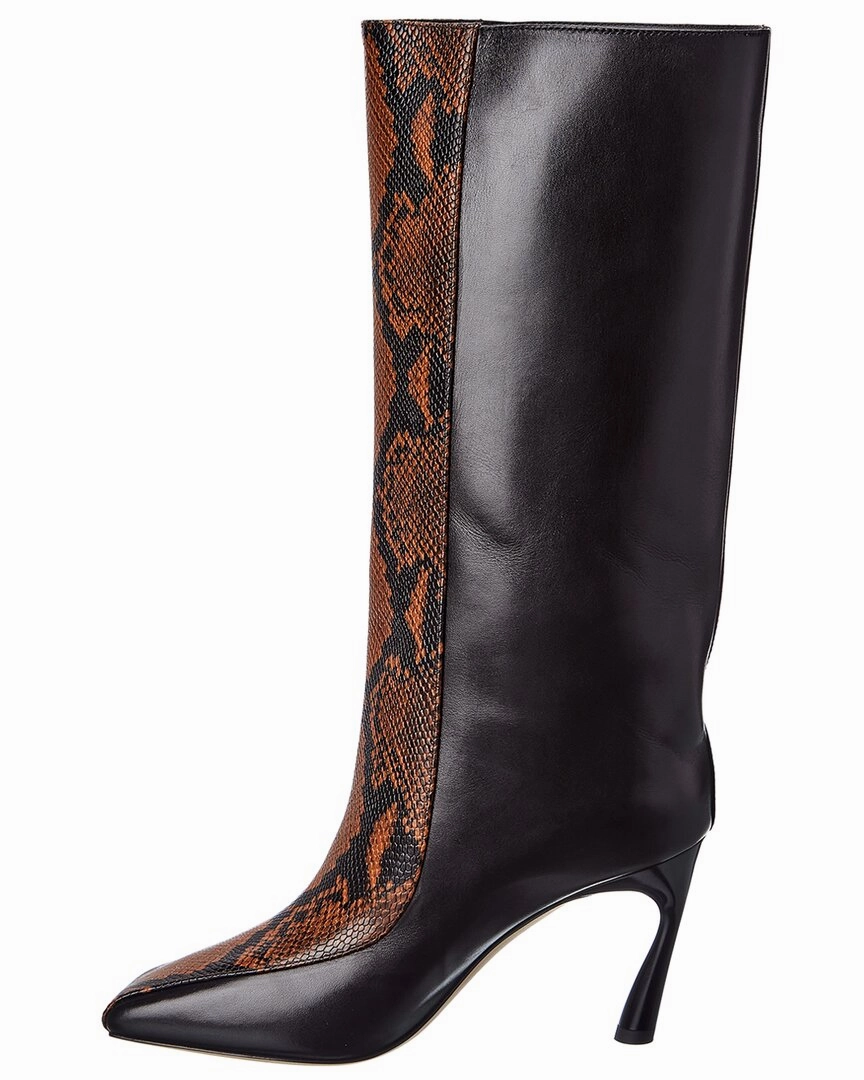 Jimmy Choo Mabyn 85 Snake-Embossed Leather Boot