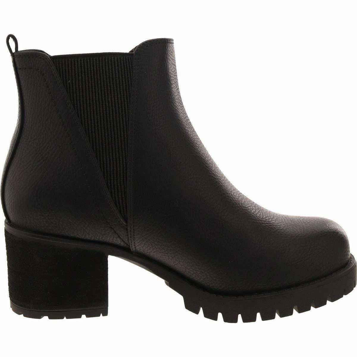 Jody Womens Faux Leather Ankle Chelsea Boots