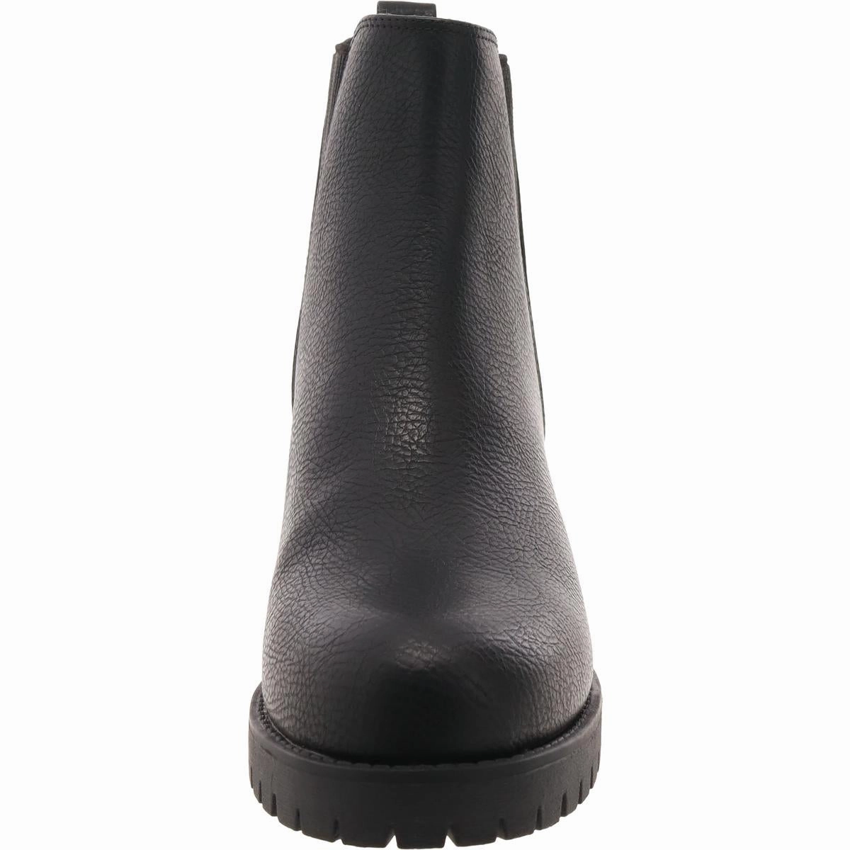Jody Womens Faux Leather Ankle Chelsea Boots