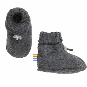 Joha Boots Wool Grey Melange Baby Booties soft sole sale