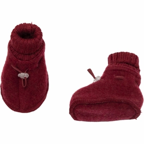 Joha Soft Wool Bordeaux Booties Wool Slippers Kids clearance
