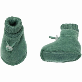 Joha Soft Wool Green Booties Wool Slippers Kids clearance