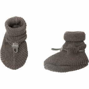 Joha Wool Beige Footies 2-Layered Wool Slippers Kids clearance