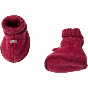 Joha Wool Fuchsia Melange Futter Wool Slippers Kids clearance