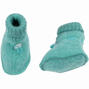 Joha Wool Green Futter Wool Slippers Kids clearance