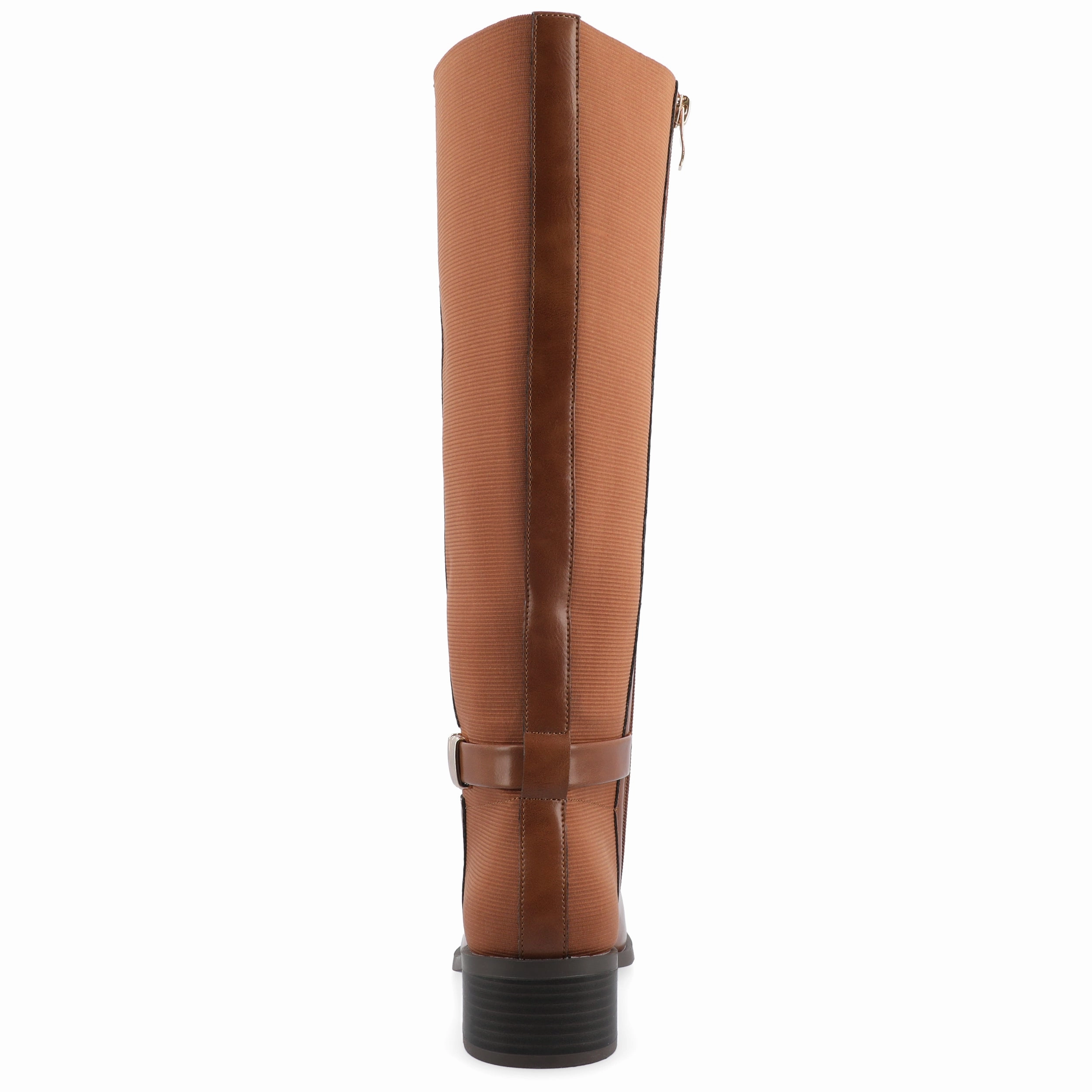 Journee Collection Wide Width Wide Calf Womens Londyn Tru Comfort Foam Stacked Block Heel Square Toe Boots