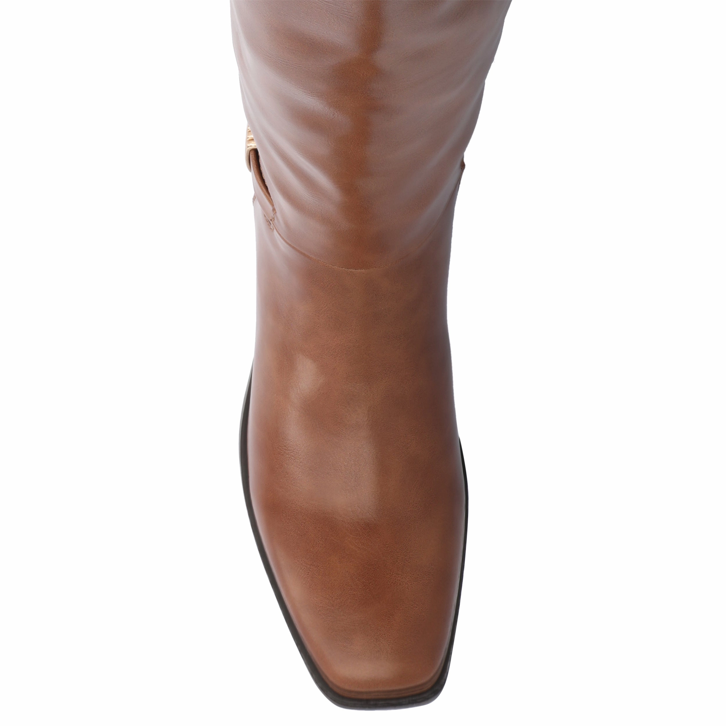 Journee Collection Wide Width Wide Calf Womens Londyn Tru Comfort Foam Stacked Block Heel Square Toe Boots