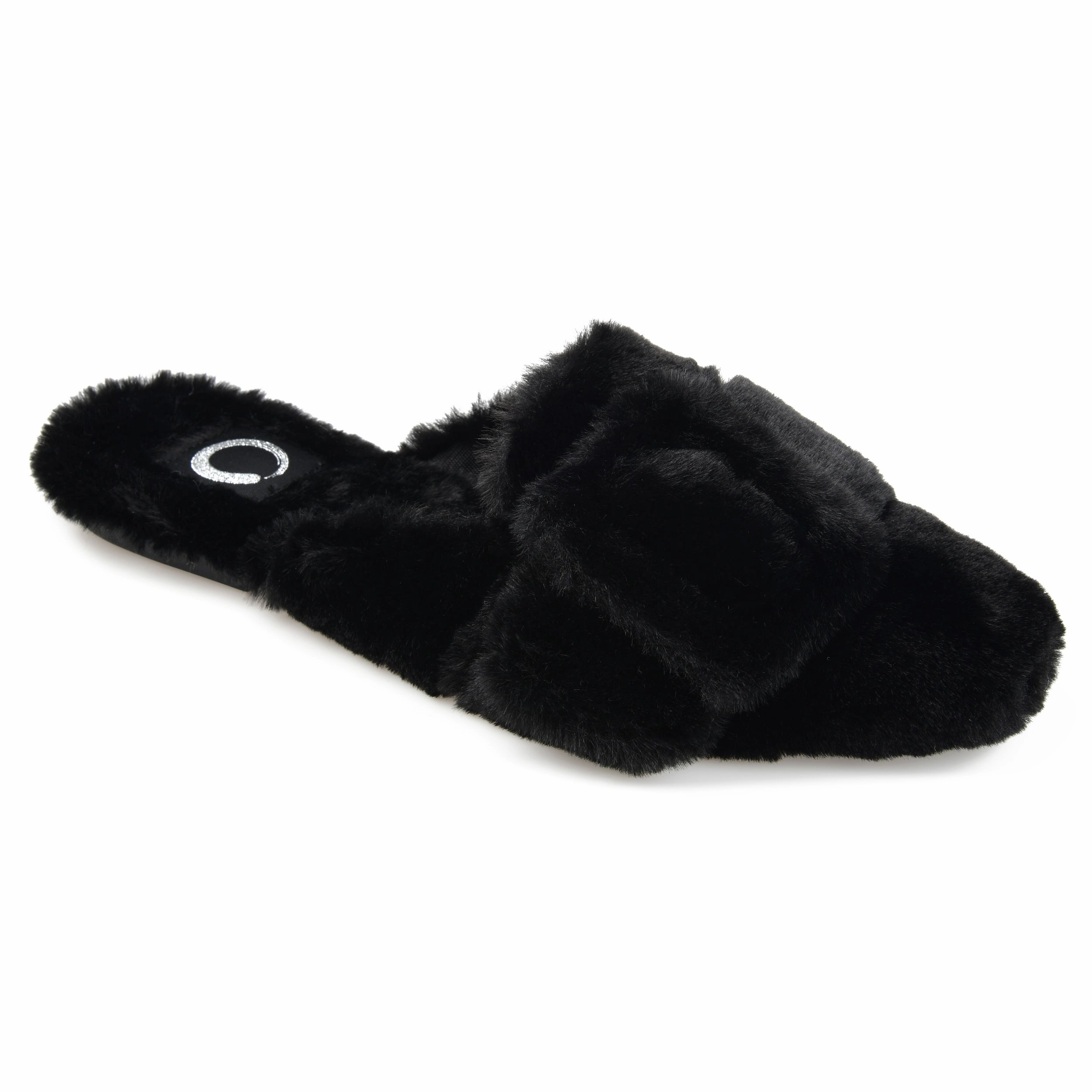 Journee Collection Women's Faux Fur Eara Slipper