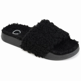 Journee Collection Women's Faux Fur Haimi Slipper Cozy Womens Slippers discount