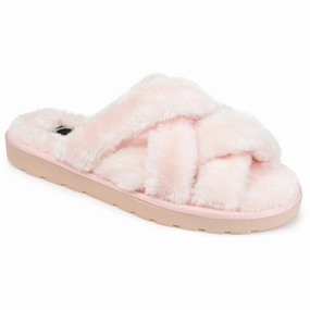 Journee Collection Women's Faux Fur Quiet Slipper Cozy Womens Slippers discount
