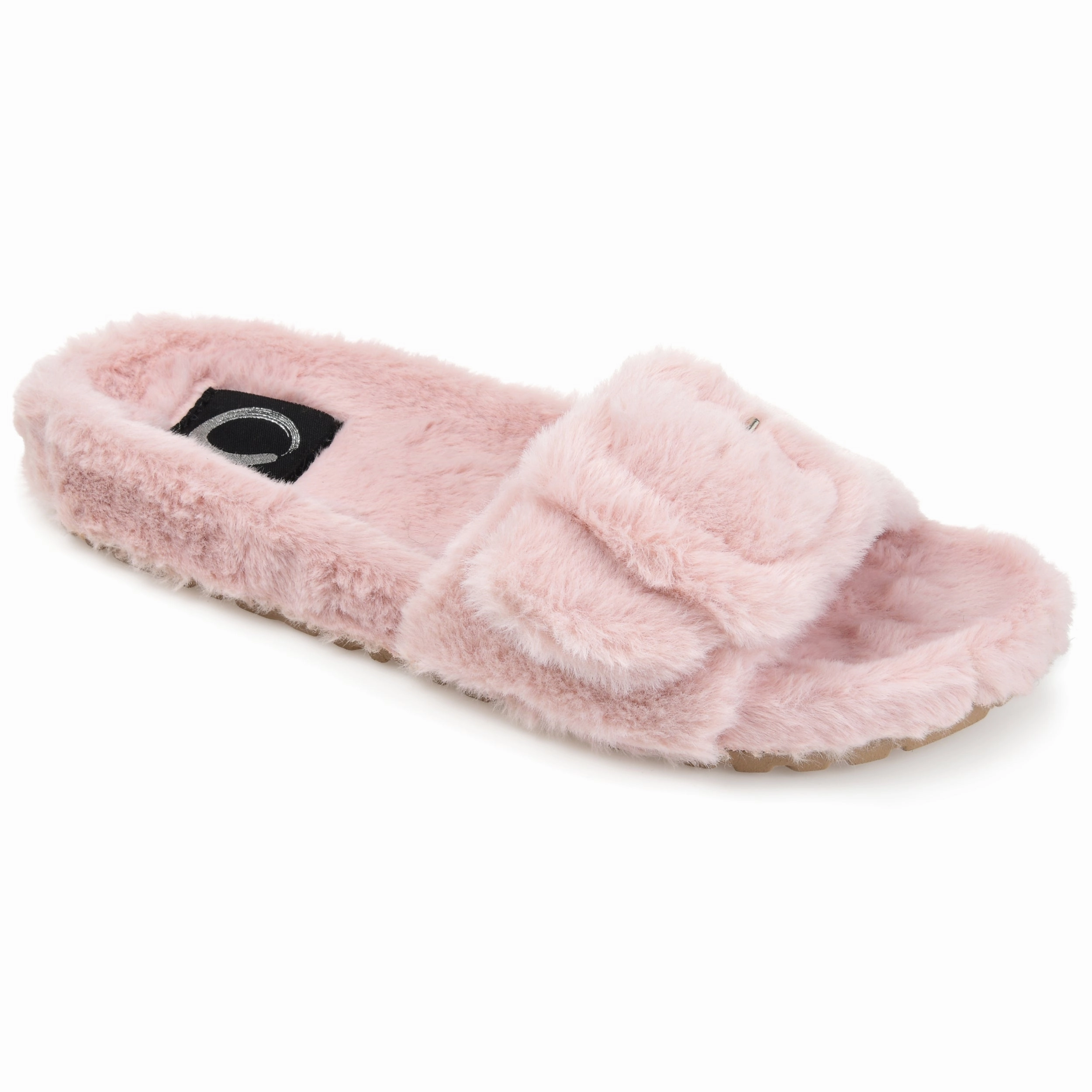 Journee Collection Women's Faux Fur Shadow Slipper